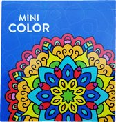 Mini-kleurboek "Mandala Donker Blauw" +/- 48 Pagina's