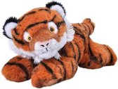 knuffel tijger Ecokins Mini junior 20 cm pluche oranje