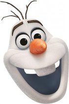verkleedmasker Olaf Frozen 2 junior karton wit