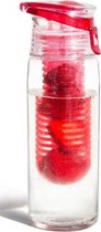 drinkfles Infuse Flavour 600 ml rood/transparant