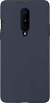 BMAX Siliconen hard case hoesje voor Oneplus 8 - Hard Cover - Beschermhoesje - Telefoonhoesje - Hard case - Telefoonbescherming - Donkerblauw