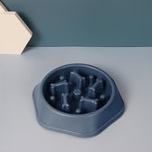 Anti Schrokbak Hond | Voerbak Hond | Slow Feeder | Botten | Blauw