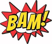 Tekst sticker BAM! - superhelden thema