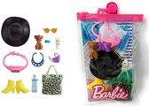 Barbie Accessoires 'Zomer' - 11-delig met o.a. Hoed, Handtas en Schoenen