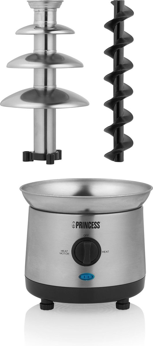 Princess 292999 Chocoladefontein XXL - Chocolade fondue - 4 Lagen - Warmhoudfunctie — afbeelding 3