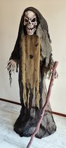 TotallyHalloween | Grim Reaper - Staand | Bewegend + Licht + Geluid | ca. 180 cm hoog