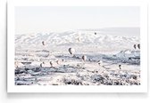 Walljar - Snow Balloons - Muurdecoratie - Poster