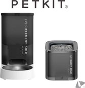 PETKIT® Eversweet SOLO + Element SOLO ZWART – Drinkfontein Kat – Automatische Voerbak Kat – Met App