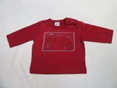petit bateau , jongens , t-shirt lange mouw , rood , 6 maand 67