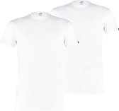 PUMA Basic Heren t-shirt round neck 2-pack - Wit – Maat  M