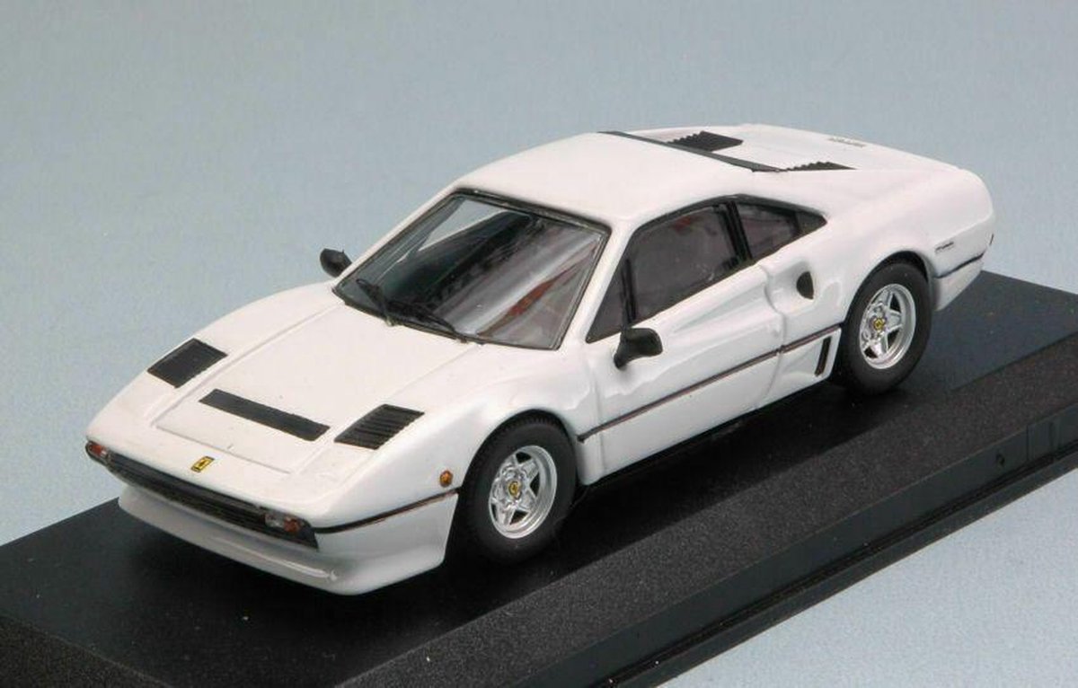 The 1:43 Diecast Modelcar of the Ferrari 208 GTB Turbo of 1982 in White. The manufacturer of the scalemodel is Best Model. This model is only available online