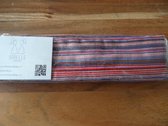 Bandeau haarband met ijzerdraad voor volwassenen: lengtestreep blauw, rood, rose, zwart (011)
