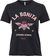 Onllucy Life Reg S/s Mexi Box Top Jrs 15235740 Black/bonita