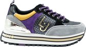 Liu Jo Maxi Wonder 20 Dames Sneaker - Grey/Black - Maat 38