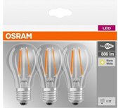 OSRAM - LED RETROFIT CLASSIC A 60 6.5W/40 220-240V FIL E27 Box Of 3 Pcs - 4058075819535