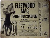 Concert - Wandbord Fleetwood Mac Metaal Rusty Look 30 x 40 cm