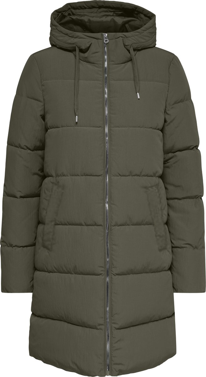 ONLY dames mantel Onldolly Long Buffer Coat Cc Otw ,Zwart,M