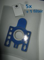 Miele G H N Moulinex Weltstar microfiber stofzuigerzakken 5 stuks + filter