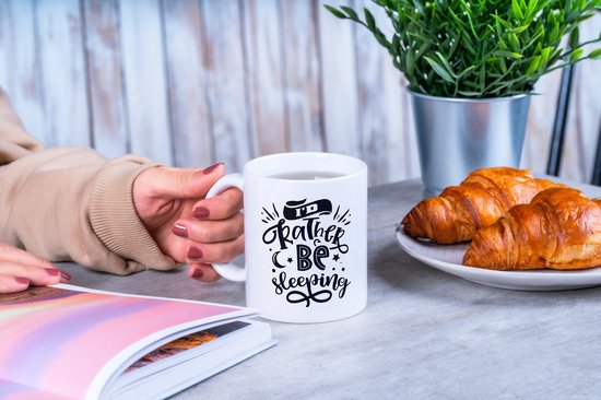Mug avec texte : je préfère dormir | Mug drôle | Cadeaux drôles