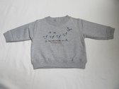 petit bateau , jongens , s.sweat , grijst , 74 - 12 maand