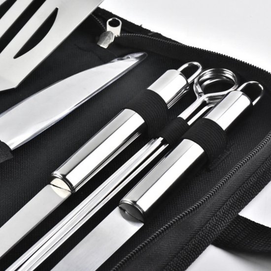 14 PièCes Spatule en Acier Inoxydable Outils de Barbecue Outil de