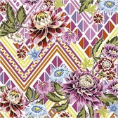 Table Napkins. Mexican Flowers. size 33x33 cm. 20 pc/ 1 pack