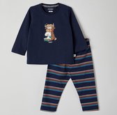 Woody pyjama jongens - highland koe - donkerblauw - 212-3-PLS-S/885 - maat 86