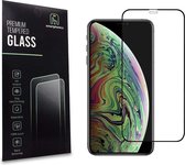Smartphonica iPhone Xs Max full cover tempered glass  screenprotector van gehard glas met afgeronde hoeken
