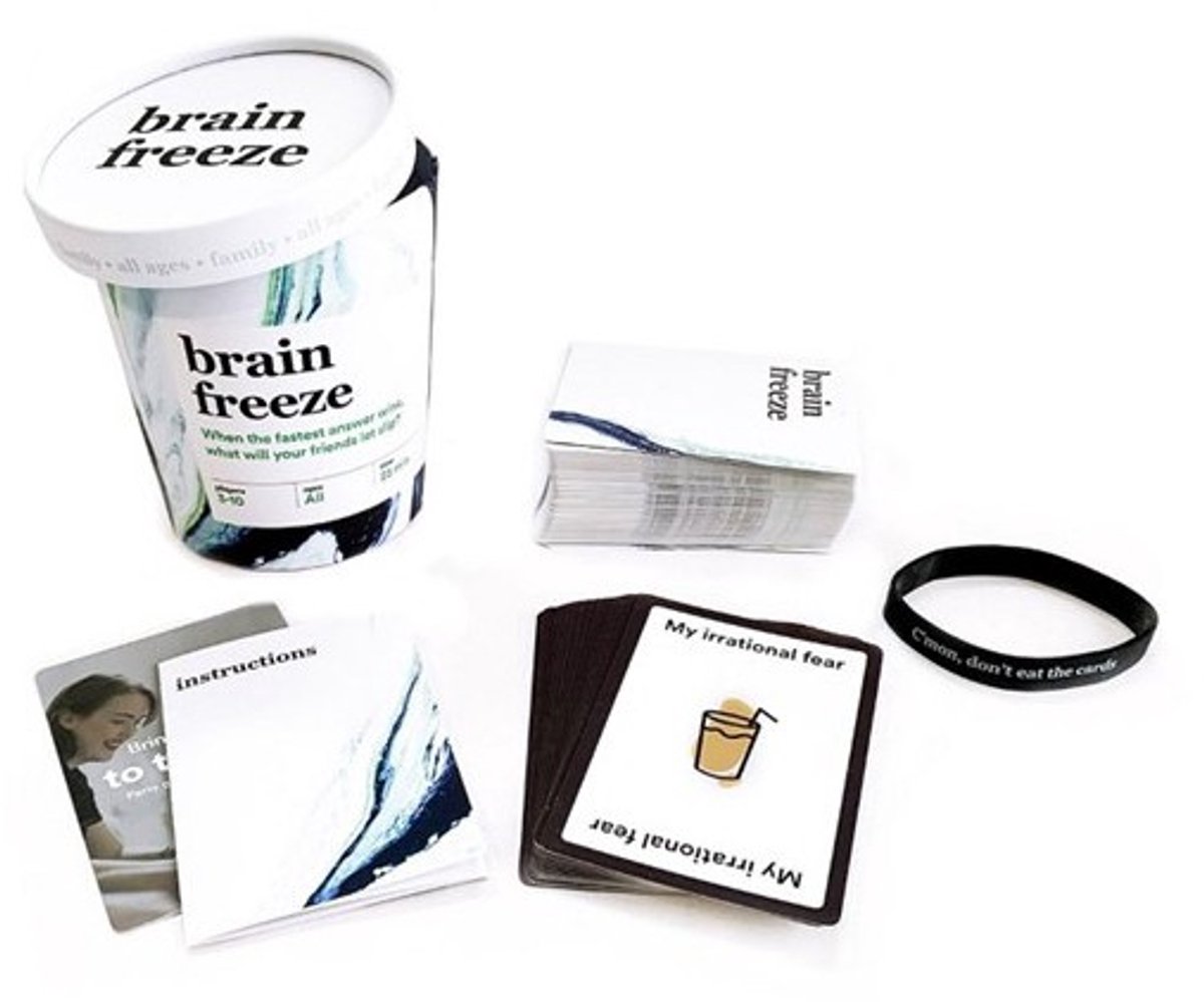 Brain Freeze Family Card Game: - Family Edition - The Speak-Before-You-Think Game for All Ages