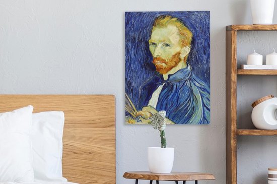 Toile Peinture Autoportrait - Vincent van Gogh - 30x40 cm - Décoration murale