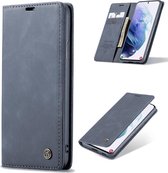 Samsung Galaxy A22 5G Casemania Hoesje Shadow Gray - Portemonnee Book Case