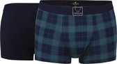 Tom Tailor - 2 Pack - Heren boxer - Donkerblauw | Groen - Maat XL