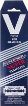 SuperMax Super Stainless Double Edge Razor Blades - 200 Blades - Scheermesjes - Navulmesjes - Roestvrij - 200 stuks