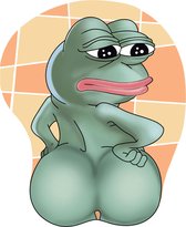 Pepe the Frog Muismat - Ergonomisch - Muismat met polssteun - Meme - Gaming - Thuiswerken - Studeren - Muismatten - Memes