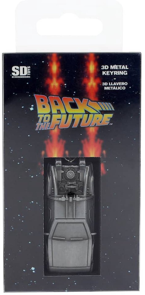 BACK TO THE FUTURE - 3D Metal Keychain - Delorean