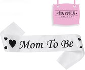 Mom to be Sjerp Wit * Baby shower * It's a Boy/Girl* Baby Jongen Meisje * Baby * Gender reveal party * Geboorte feest * Snoes