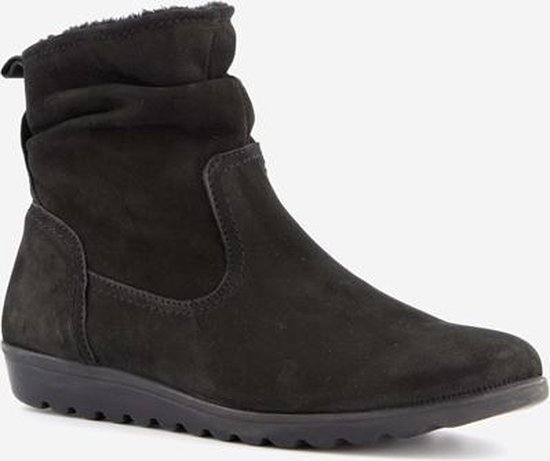 Hush Puppies gevoerde suede dames enkellaarsjes - Zwart - Maat 38 - Echt  leer - | bol.com