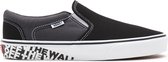 Vans MN Asher Heren Sneakers - Black/White - Maat 45