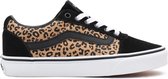 Vans Ward Cheetah dames sneaker - Zwart multi - Maat 39