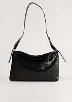 NA-KD Buckled Woven Shoulder Vrouwen Tas