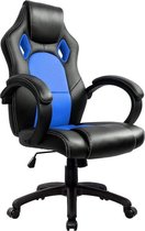 Bureaustoel | Gamingstoel | Bureaustoel met wieltjes | Bureaustoel voor gamers | Bureaustoel voor volwassen | Bureaustoel voor kinderen | Bureaustoel verstelbaar | Zwart | Blauw | Intimate WM