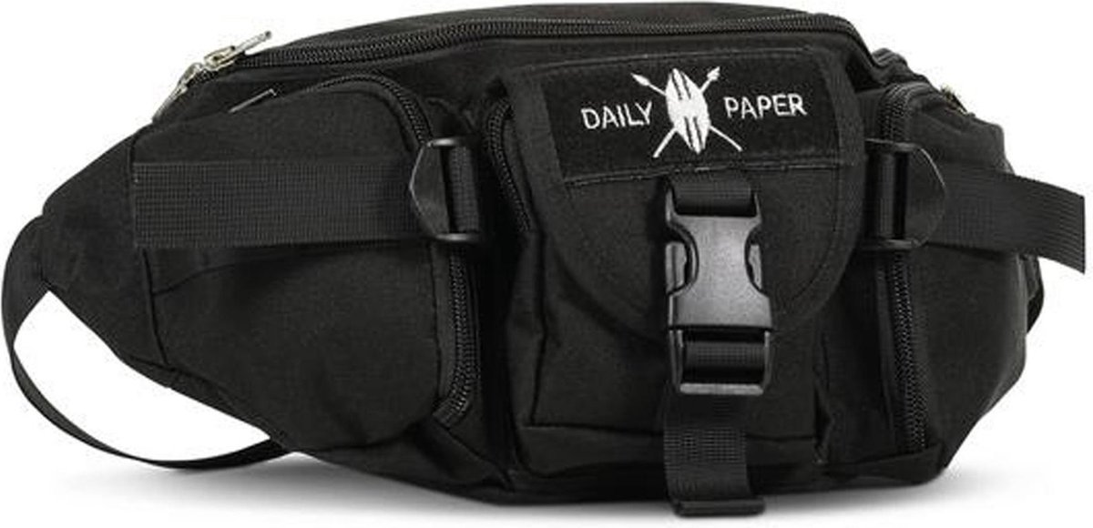 heldin amusement uitlokken Daily Paper Multi Pocket Waist Bag 2.0 Black | bol.com