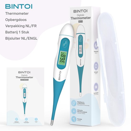 Bintoi® XR210 - Digitale Thermometer lichaam - Koortsthermometer -  Temperatuurmeter | bol.com