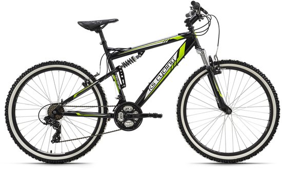 KS Cycling Fiets Mountainbike Fully 26 inch Scrawler zwart - 51 cm