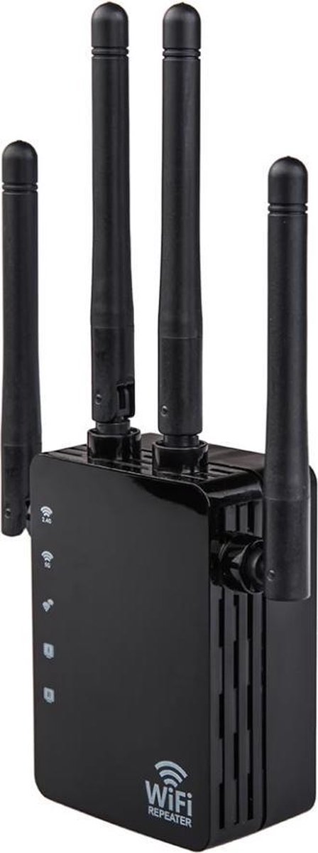 DrPhone WR4 Pro - Wifi Versterker - Range Extender 1200Mbps - DrPhone - €44,95