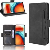 Voor Xiaomi Redmi Note 10 Pro 5G / Poco X3 GT Skin Feel Kalf Patroon Horizontale Flip Leather Case met houder & kaartsleuven & fotolijst (zwart)