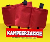 3 x Kampeerzakkie! | Camping Gadget | Kamperen | Ook voor thuisvakanties Handig voor op de camping! Aan je stoel, tafel, parasol of in de tent