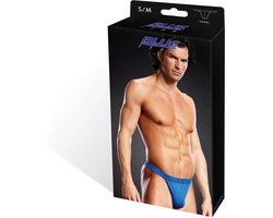 Blue Line - Performance Microfiber Thong String - L/XL - Zwart
