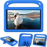 Voor Samsung Galaxy Tab A 8.0 2019 SM-T290/SM-T295 Handvat Draagbare EVA Schokbestendig Anti Vallen Beschermhoes met Driehoek Houder (Blauw)