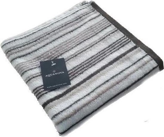 Aquanova Stripes Baddoeken (3 Stuks) - 50x100 cm - Grey